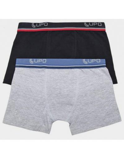 Kit 2 Cuecas Boxer Lupo Kids 141-088