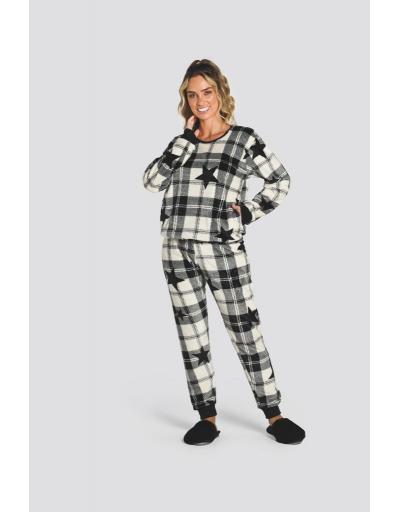 Pijama MANGA LONGA Fleece Toque Sleepwear 1201169