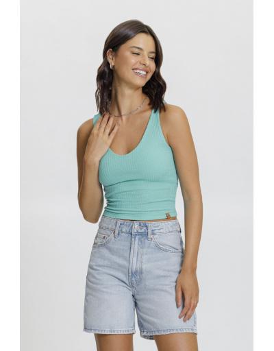 Blusa ESTILO REGATA DE Ribana Canelada MENSAGEIRO DOS SONHOS 15126B