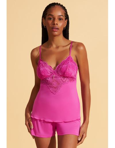 Babydoll de Microfibra Com Renda Recco 18025