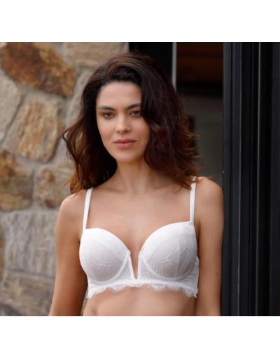 SUTIÃ MEIA TAÇA EM RENDA E SEDA BEAUTIFUL 7438